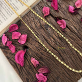 Vriksham Slim Gold Finish Designer Daily Wear Chain-G20035